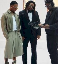 Olamide, Wizkid & P.Priime Hit the Studio Together