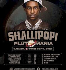 Pluto Presido Takes Over Canada: Shallipopis Tour Kicks Off September